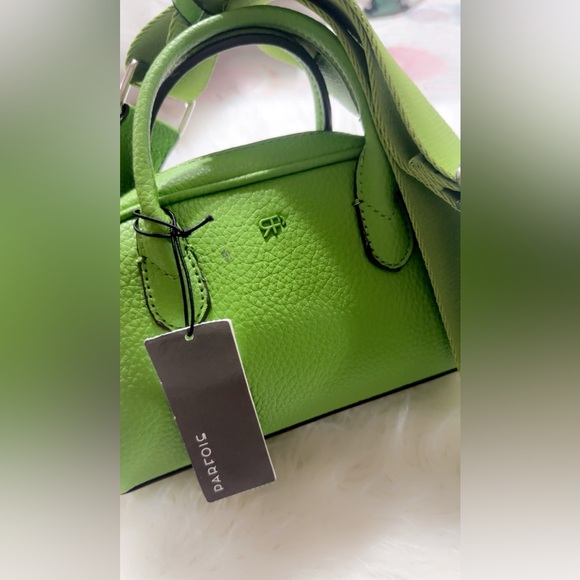 NWT PARFOIS MINI SATCHEL CROSSBODY BAG 8” X 6” REMOVABLE STRAP MADE IN PORTUGAL! - Picture 3 of 8